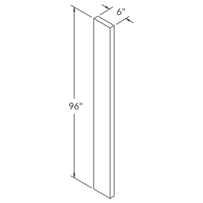 Straight Filler F696 Newport LessCare 6 in. width 96 in. height