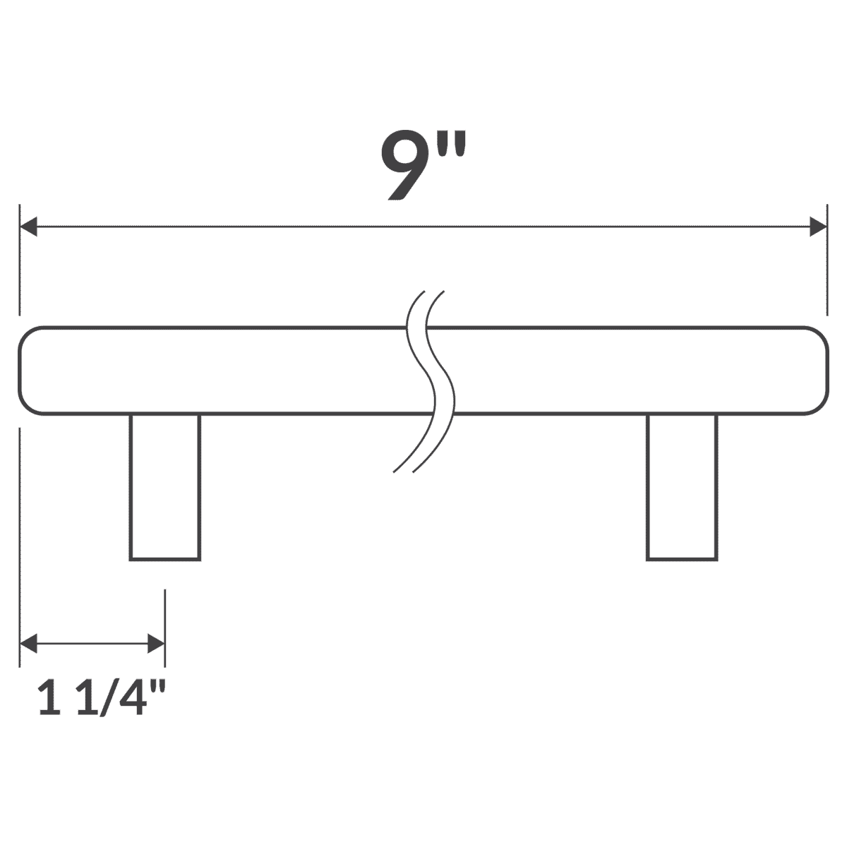 9" Door Pull LDH-9G Gold