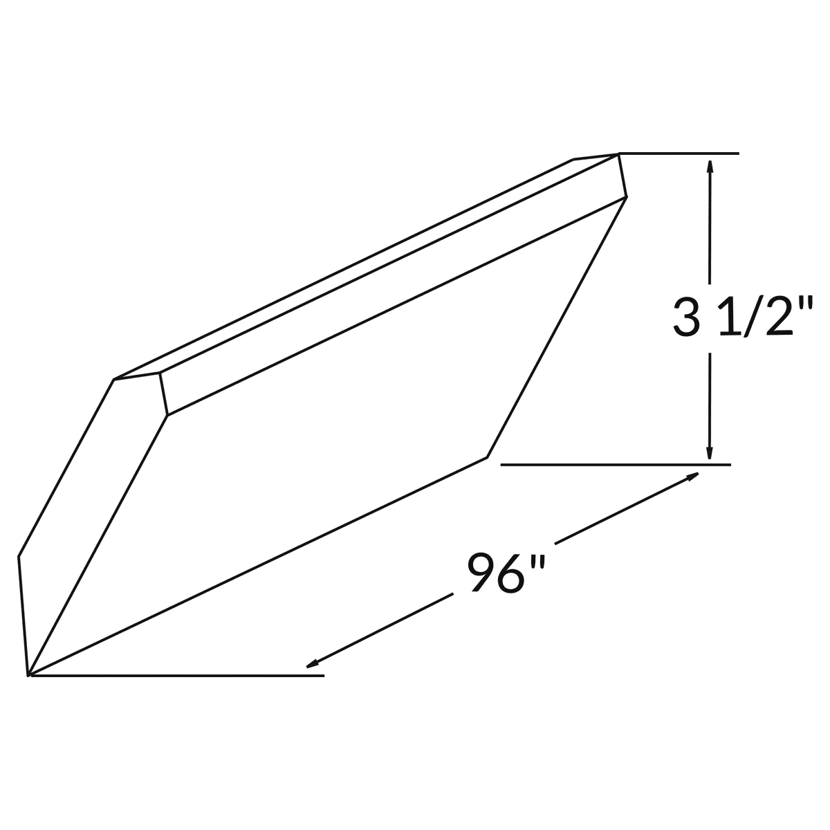 Crown Molding MCROWN-S Milan Slate 3.5 in. height 96 in. depth