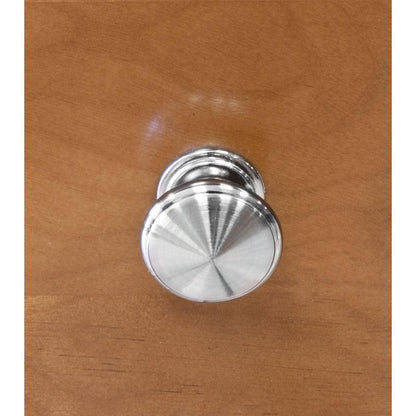 1.125"W Brushed Nickel Knob Door/Drawer Pull P-10