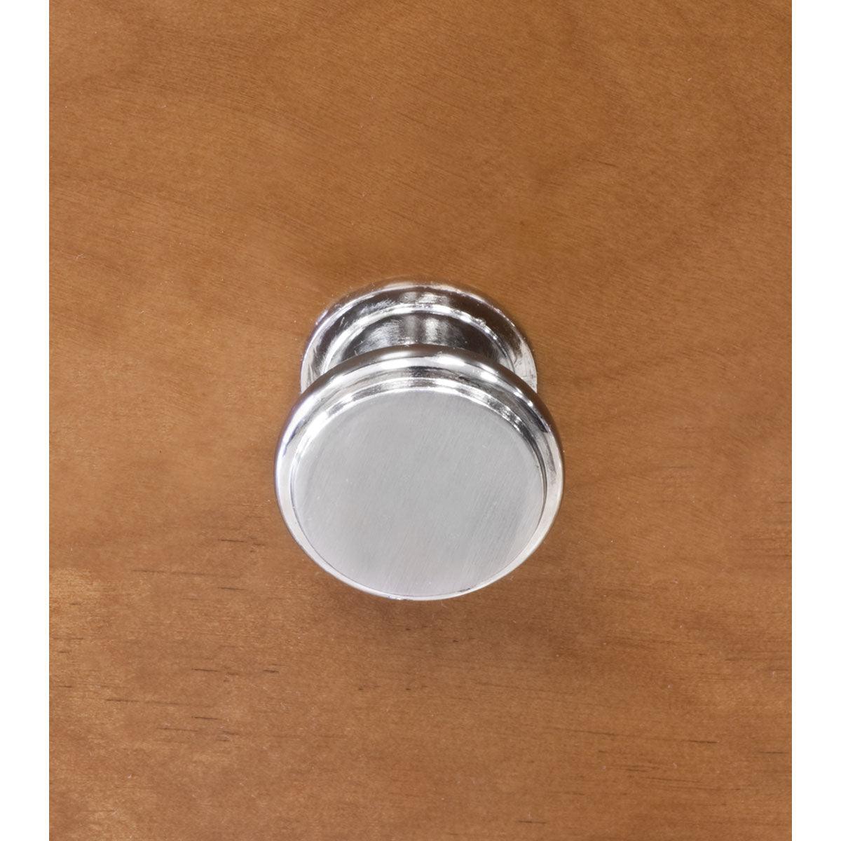 1.125"W Brushed Nickel Knob Door/Drawer Pull P-11