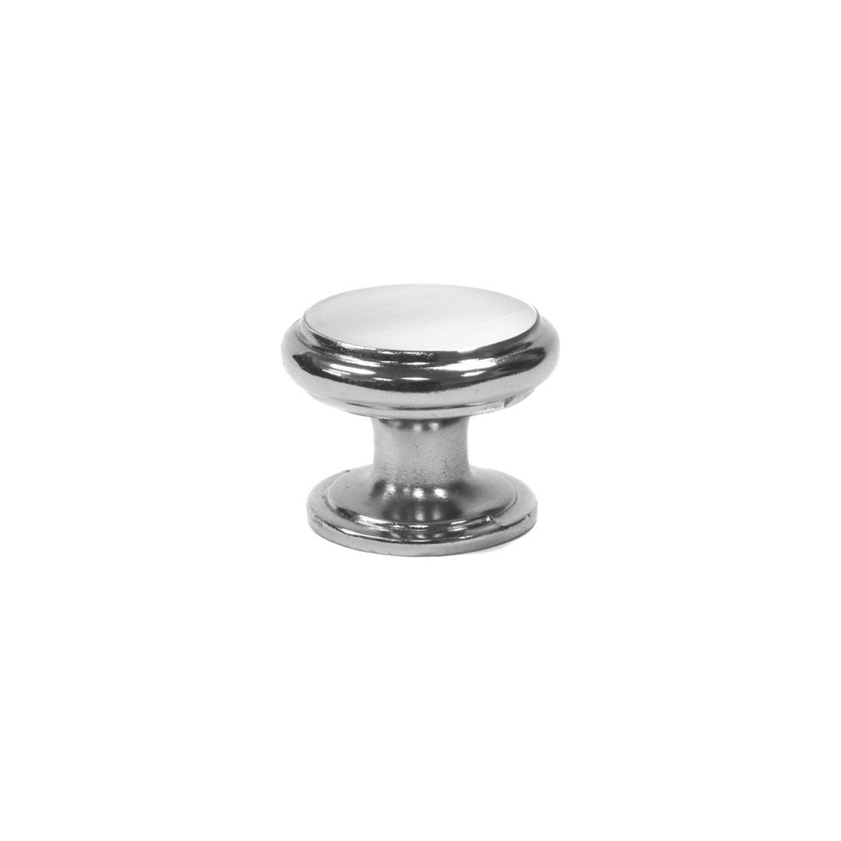 1.125"W Brushed Nickel Knob Door/Drawer Pull P-11