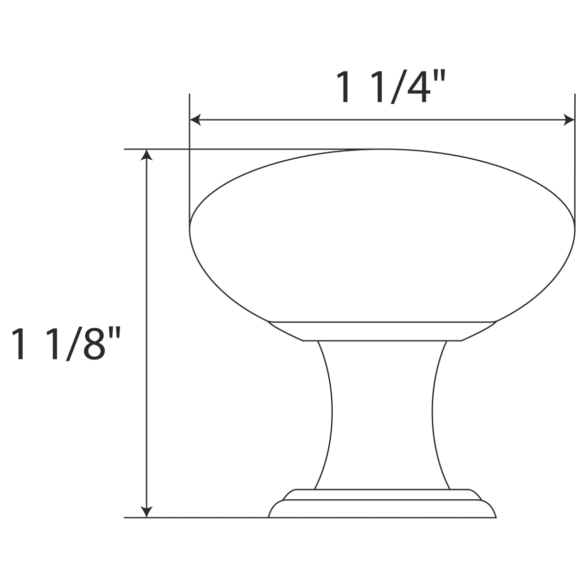 P-12B Black Knob