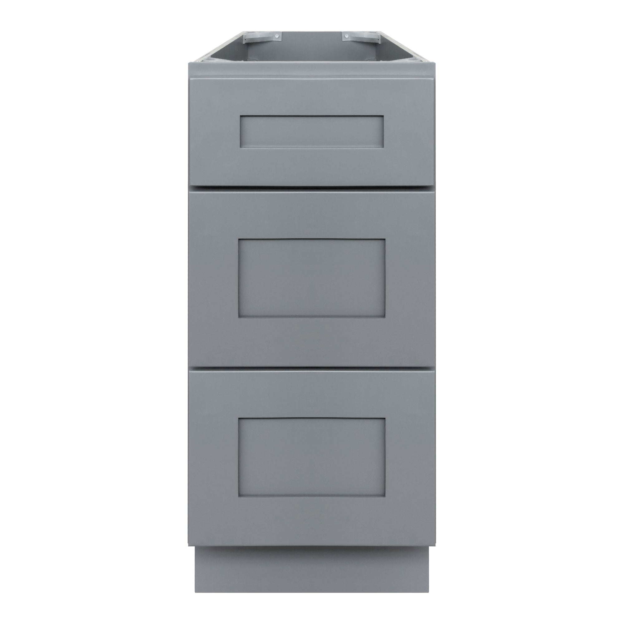 12 W x 21 D x 34.5 H Vanity Sink Drawer Base Gray Shaker Cabinet