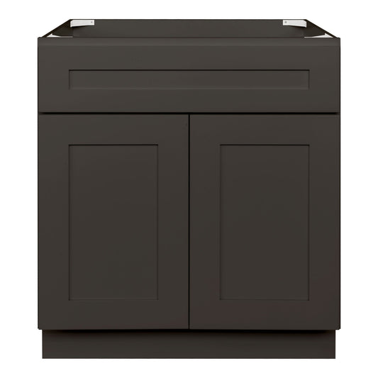 30 W x 21 D x 34.5 H Vanity Sink Base Cabinet - Avalon Charcoal