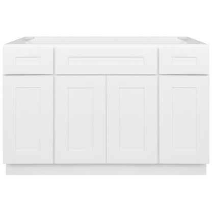 48 W x 21 D x 34.5 H Vanity Sink Base Cabinet - Alpina White