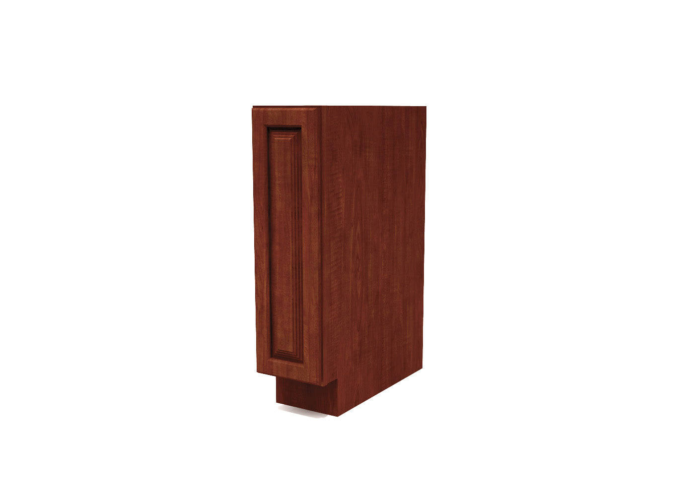 Spice Base Full Height Door 9" Wide Cherry Raised Panel Cabinet