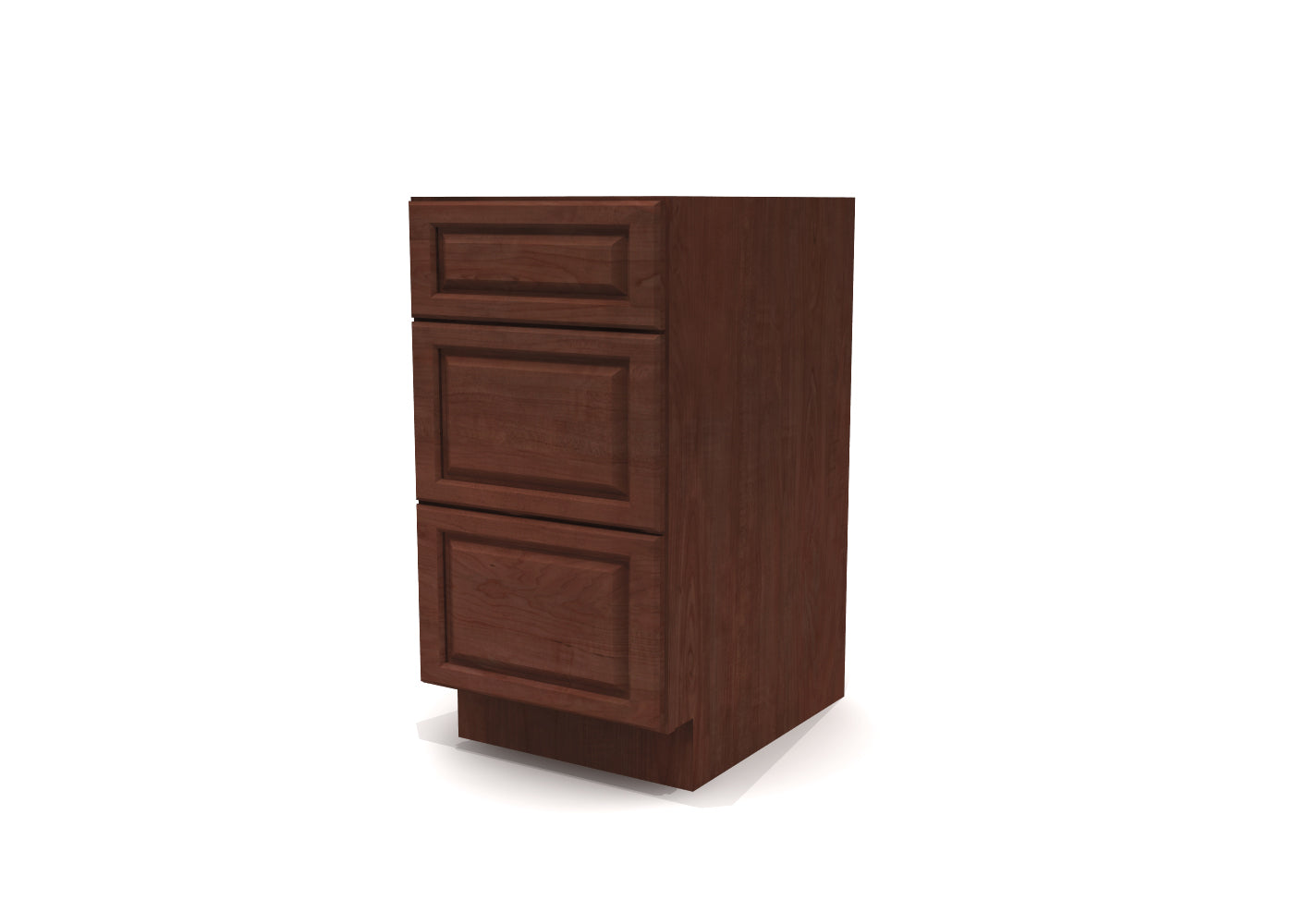 Drawer Base 18" Wide Cherry Raised Panel Cabinet