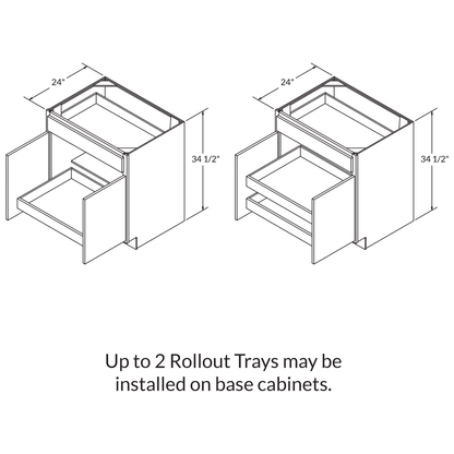 30"W Rollout Cabinetry Drawer Upgrade