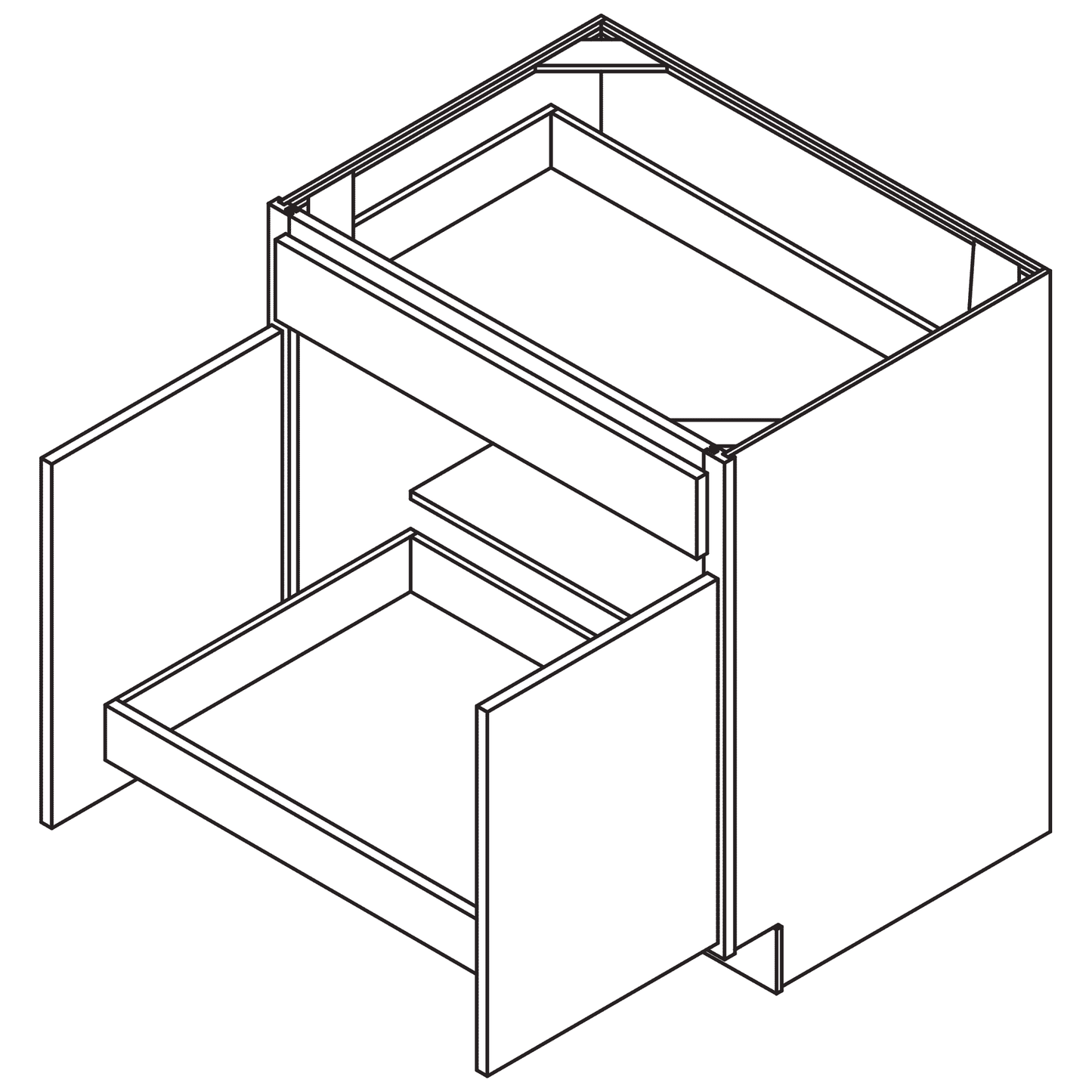 27"W Rollout Cabinetry Drawer Upgrade